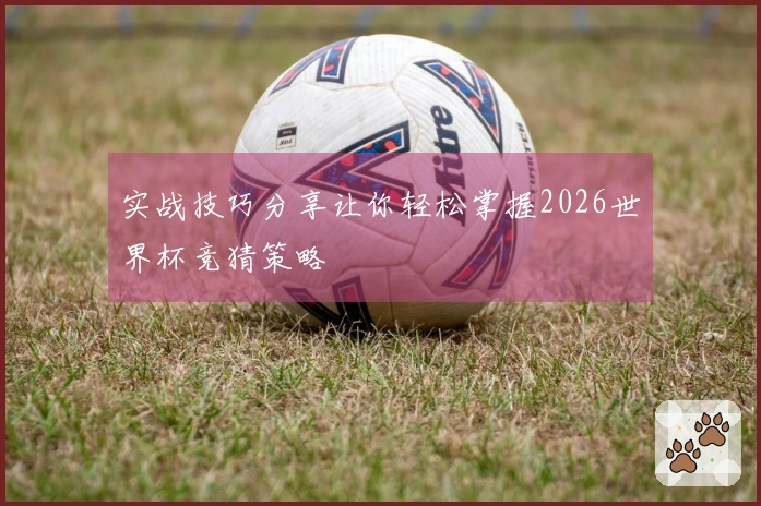 实战技巧分享让你轻松掌握2026世界杯竞猜策略